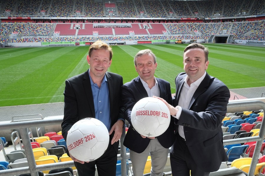 Press Service of the State Capital of Düsseldorf: German Football Association Presented Logo of the German Application for the EURO 2024 - Düsseldorf one of the Locations